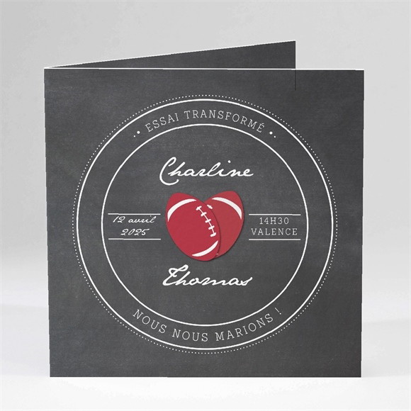 Faire-part mariage Essai transformé ! réf.N45115