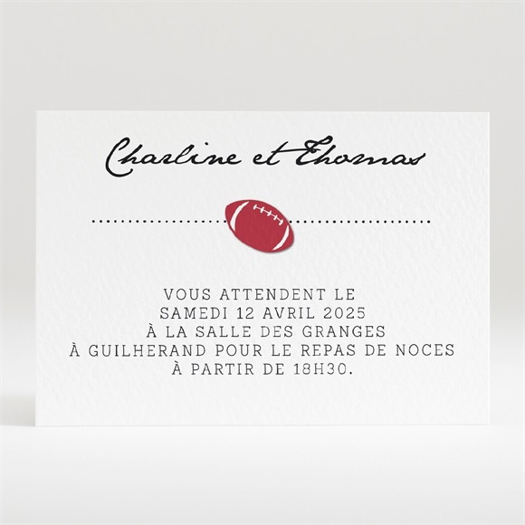 Carton d'invitation mariage Essai transformé ! réf.N120312