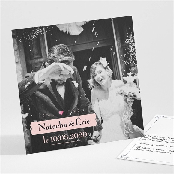 Remerciement mariage Symboles réf.N30118