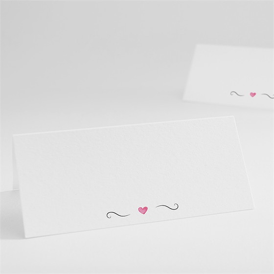 Marque-place mariage symboles