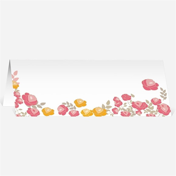 Marque-place mariage Un Coeur en fleurs réf.N440414