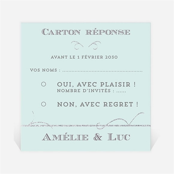 Carton réponse mariage Shining ! réf.N300647