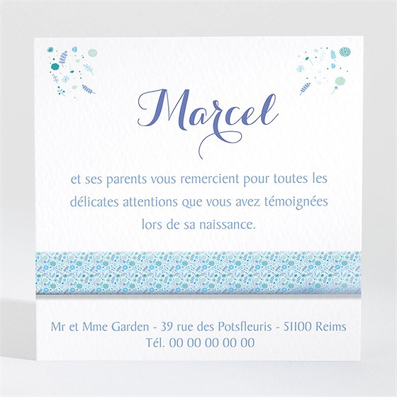 Remerciement naissance son annonce