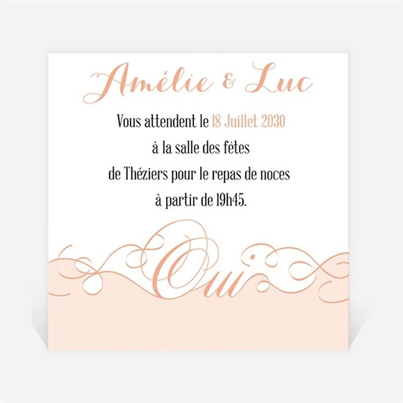 Carton d'invitation mariage Joli Retro vintage réf.N300650