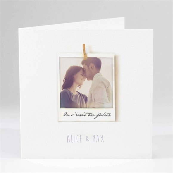 Faire-part mariage Photo polaroid réf.N45118