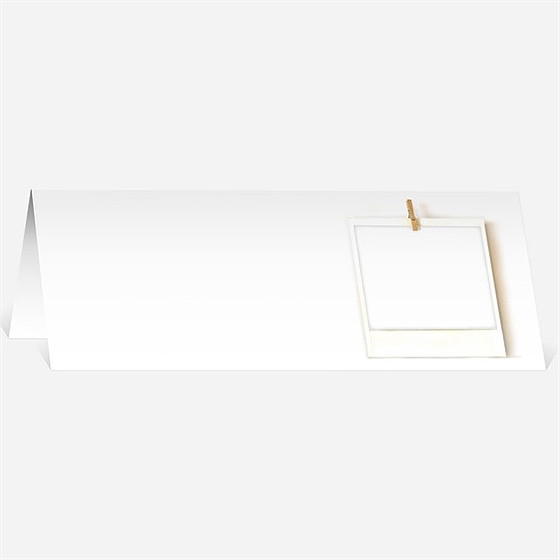 Marque-place mariage photo polaroid