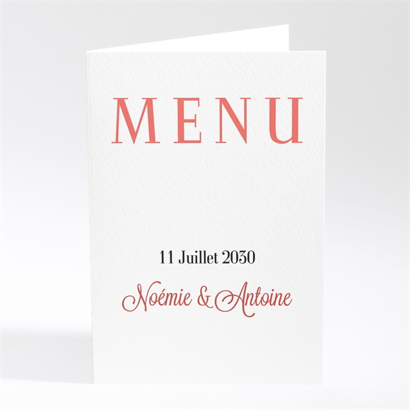 Menu mariage Nous réf.N401537