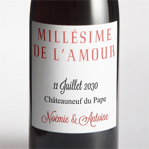 Etiquette de bouteille mariage Nous réf.N300661