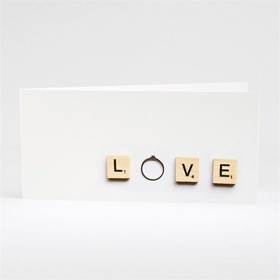 Faire-part mariage jeux vintage