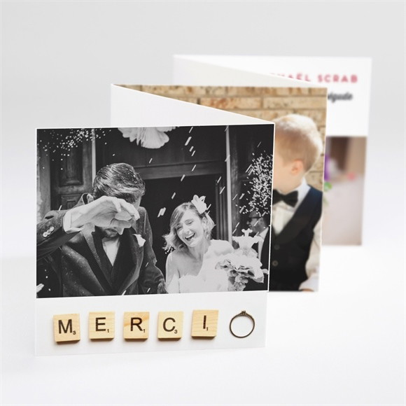 Remerciement mariage Jeux vintage réf.N80065