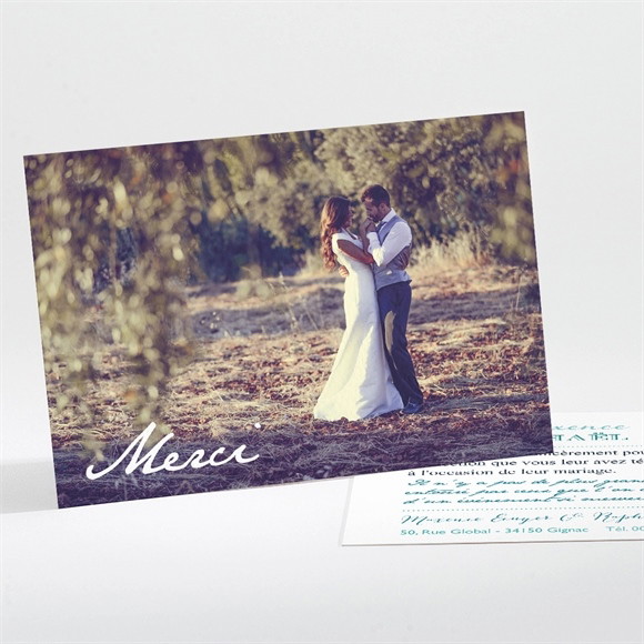 Remerciement mariage Jeu de typographies réf.N11169
