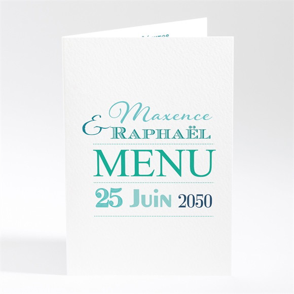 Menu mariage Jeu de typographies réf.N401542