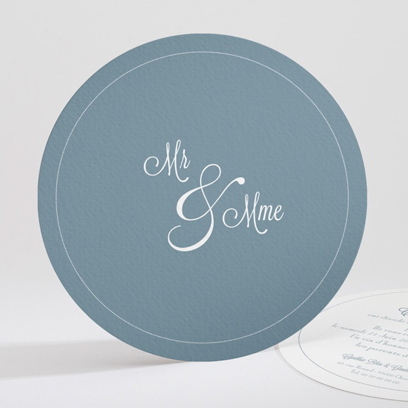 Faire-part mariage Mr & Mme réf.N32174