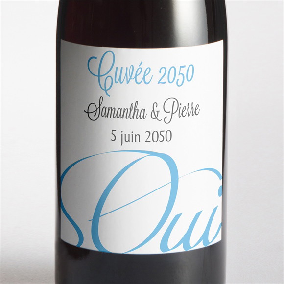 Etiquette de bouteille mariage L'union réf.N300679