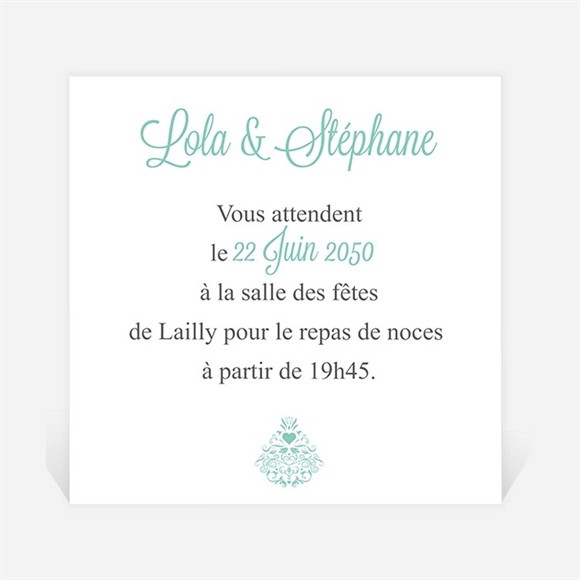 Carton d'invitation mariage Pour une annonce originale réf.N300692