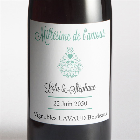 Etiquette de bouteille mariage Pour une annonce originale réf.N300694