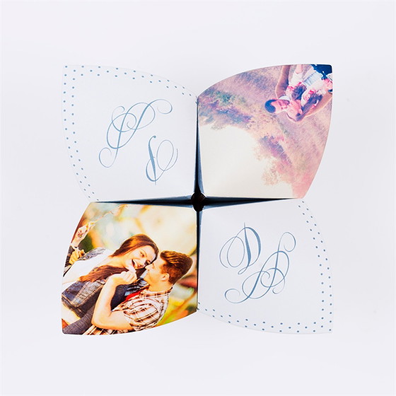 Faire-part mariage origami original