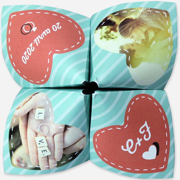 Faire-part mariage Coeurs roses photo réf.N33007