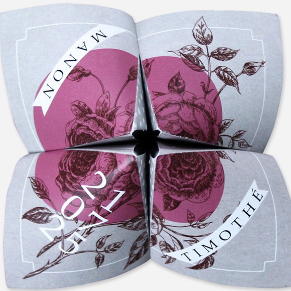 Faire-part mariage Gravure originale tendance réf.N33009