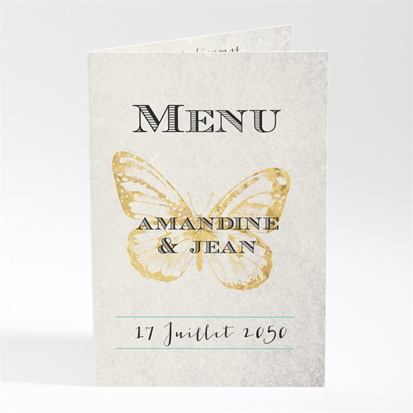 Menu mariage Papillon original réf.N401560