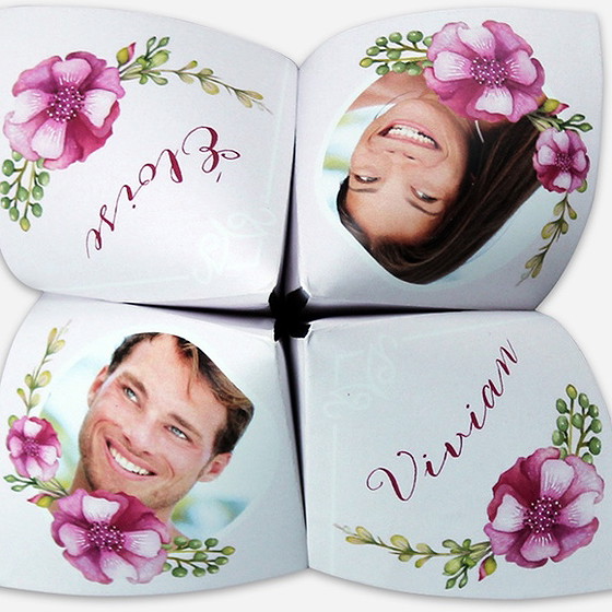 Faire-part mariage belle romance