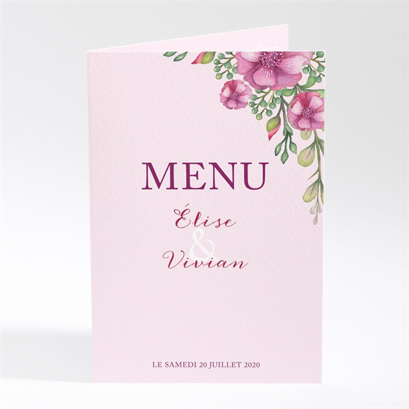 Menu mariage Belle romance réf.N401562