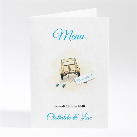 Menu mariage La 2Cv du Bonheur réf.N401563