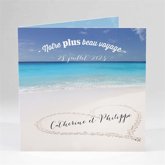 Faire-part mariage Sur le sable réf.N45127