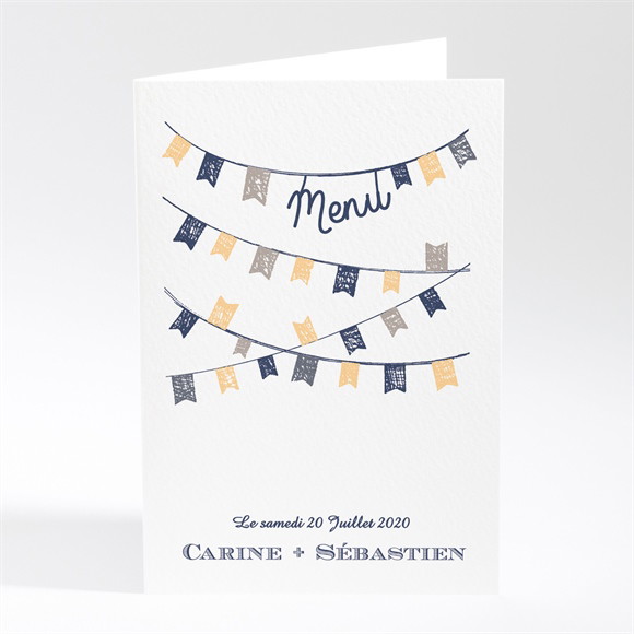 Menu mariage Avec fanions réf.N401568