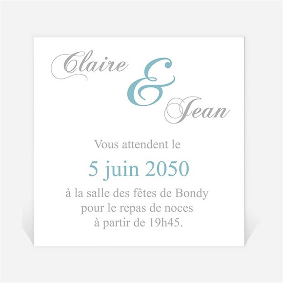 Carton d'invitation mariage L'élégance en photos réf.N300764