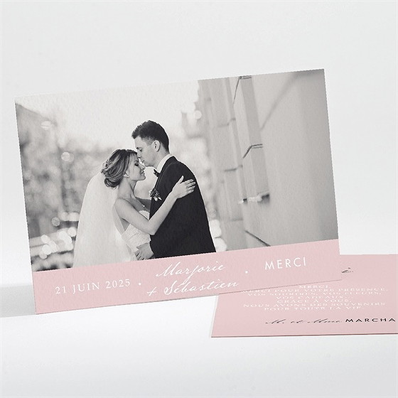 Remerciement mariage annonce classique