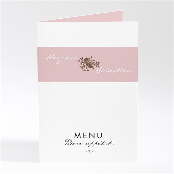 Menu mariage annonce classique