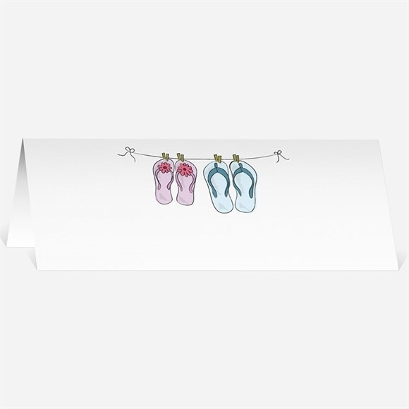 Marque-place mariage En Tongs ! réf.N440461