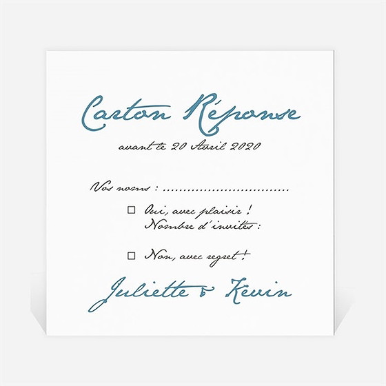 Carton réponse mariage en tongs !