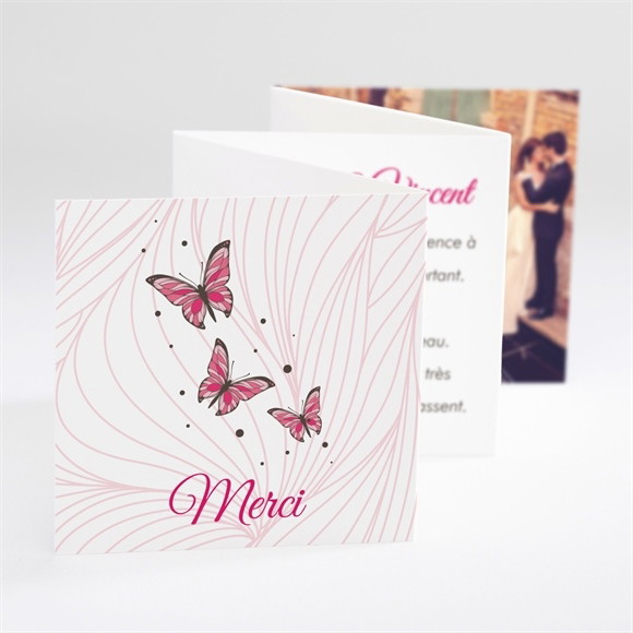 Remerciement mariage Notre Métamorphose réf.N80086