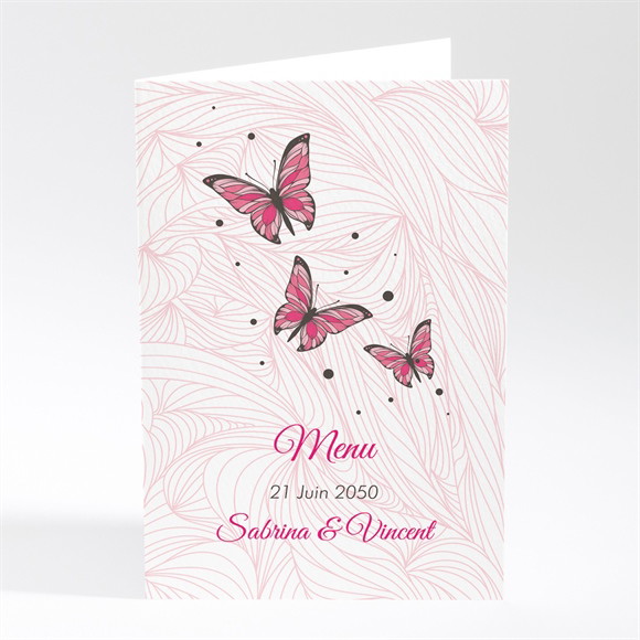 Menu mariage Notre Métamorphose réf.N401577