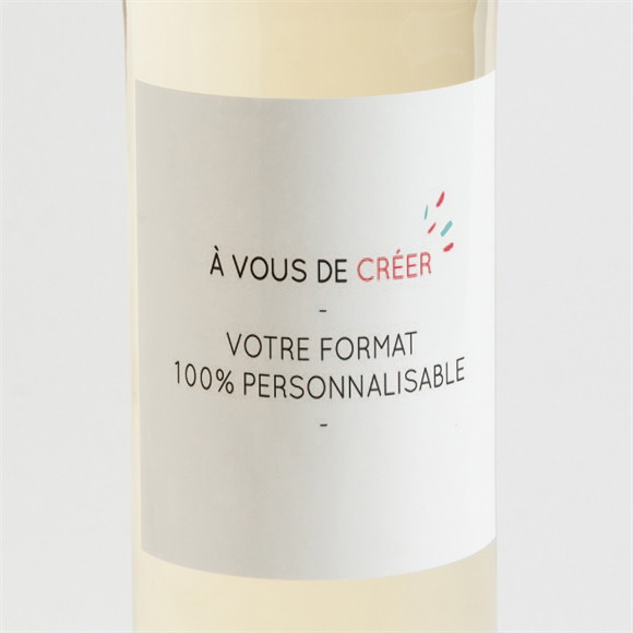 Etiquette de bouteille communion Vierge (9,5 cm x 9,5 cm) réf.N300791