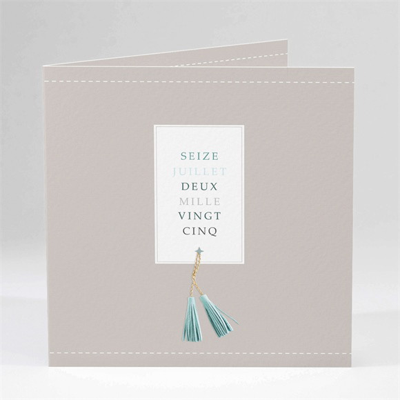 Faire-part mariage Couleur Taupe réf.N45135