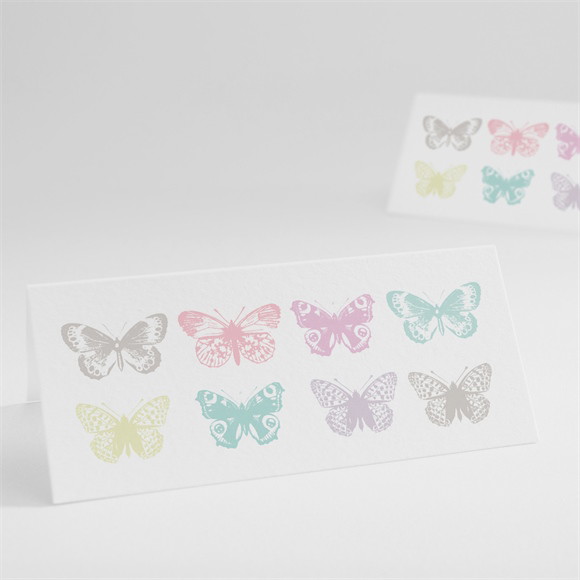 Marque-place mariage Papillons de couleurs réf.N440464