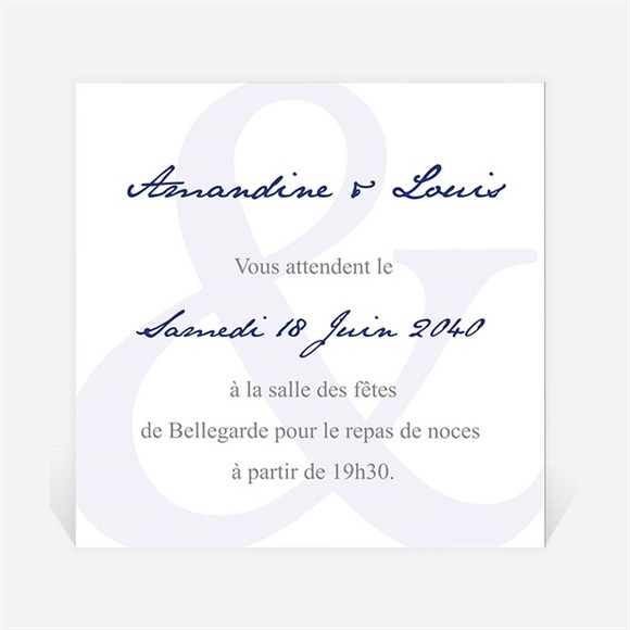 Carton d'invitation mariage In love réf.N300801