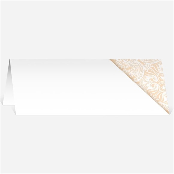 Marque-place mariage Arabesque végétale et florale réf.N440467