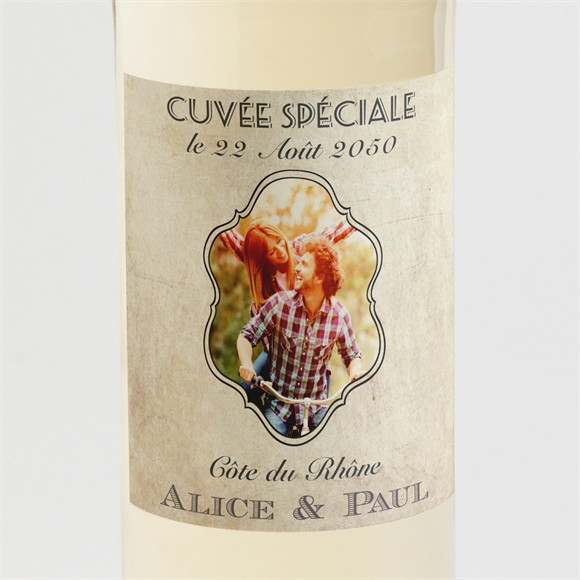 Etiquette de bouteille mariage Venez vous joindre à nous ! réf.N300809