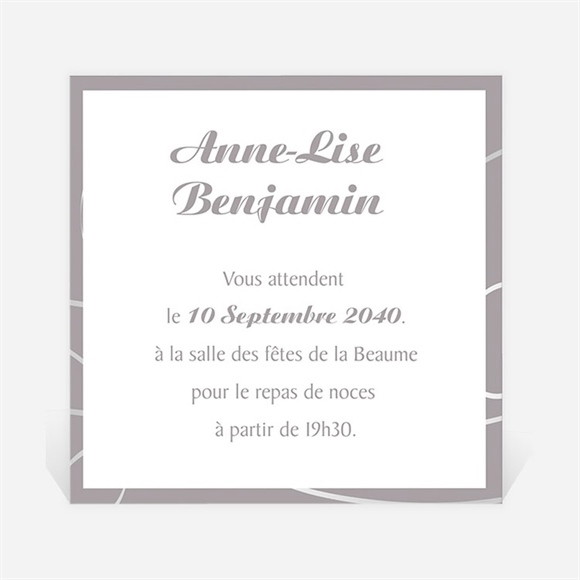 Carton d'invitation mariage Notre Danse réf.N300813