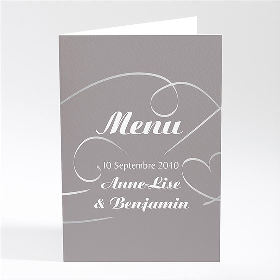 Menu mariage notre danse