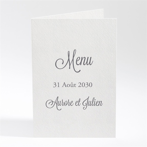 Menu mariage Gris anthracite réf.N401588