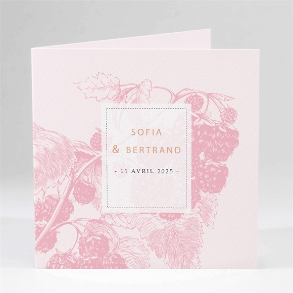 Faire-part mariage Carte gourmande et raffinée réf.N45139