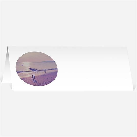 Marque-place mariage notre coucher de soleil