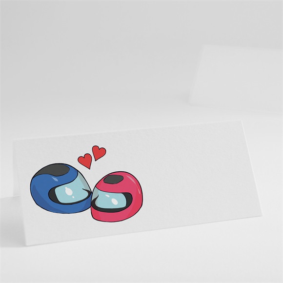 Marque-place mariage 2 bikers in love réf.N440477