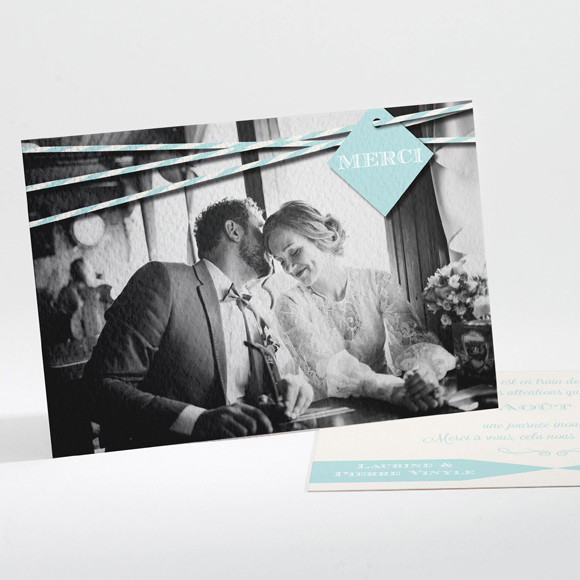 Remerciement mariage Notre bande son! réf.N11190