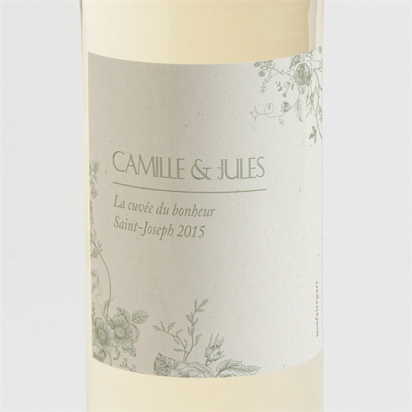 Etiquette de bouteille mariage Arbre de vie réf.N300842